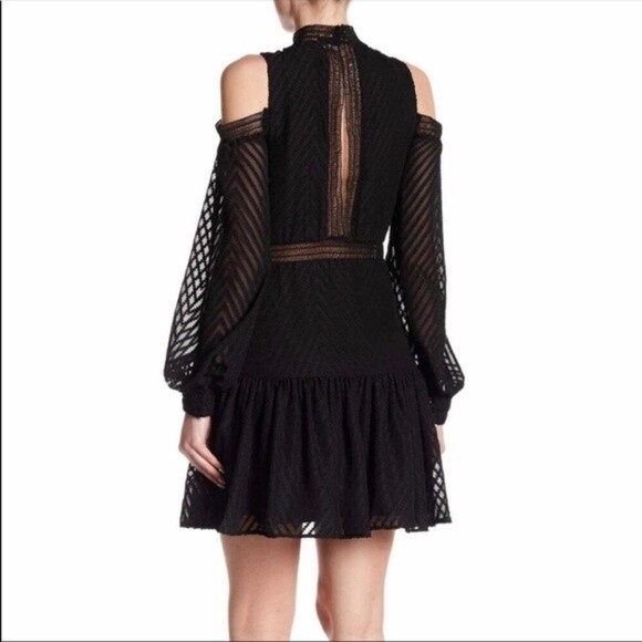 Romeo + Juliet NWT black chiffon cocktail dress - Picture 2 of 11